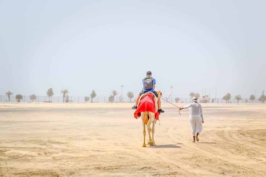 Doha: Safari, ATV, Camels, Sandboarding and Inland Sea Tour - Sandboarding on the high dunes