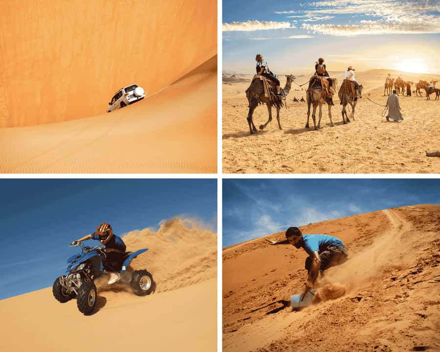 Doha: Safari, Camel Ride, Sandboarding and Inland Sea Tour - Leaving Doha for the open desert