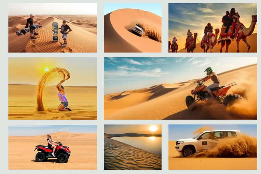 Doha Safari Quadbike, CamelRide, Sandboarding & Inland Sea - Key points at a glance