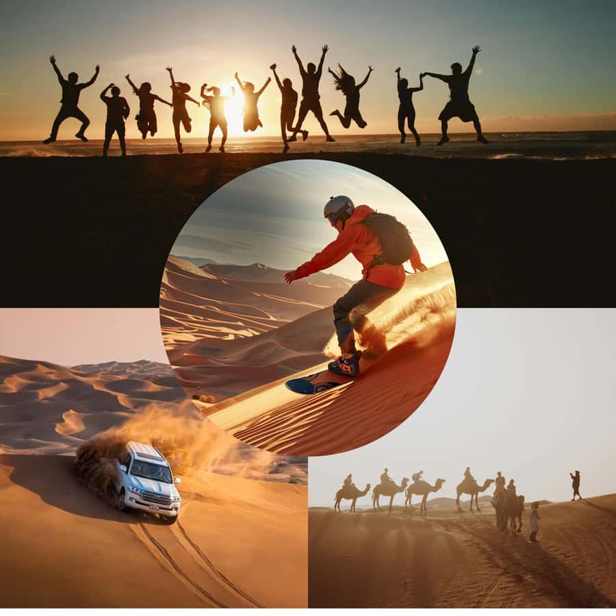 Doha: Shared Desert Safari, Sandboarding, Camel Ride - The 4x4 ride across the dunes