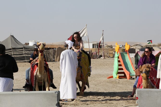 Doha; Sunrise Desert Tour and camel safari 4hrs - Camels, falcons, tea, and photographs