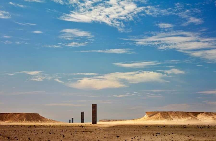 Doha: West Coast Qatar Tour, Sculptures, Camel Racing track - Leaving Doha for Al Shahaniya
