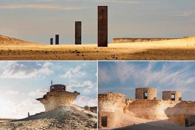 Doha: West Coast Tour Sculpture,Camel Racing Track Rock Formation - Key points at a glance