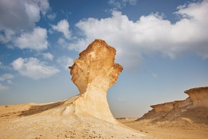 Doha: West Coast Tour Serra and Mushroom Rocks - Zekreet Fort and two phases of construction