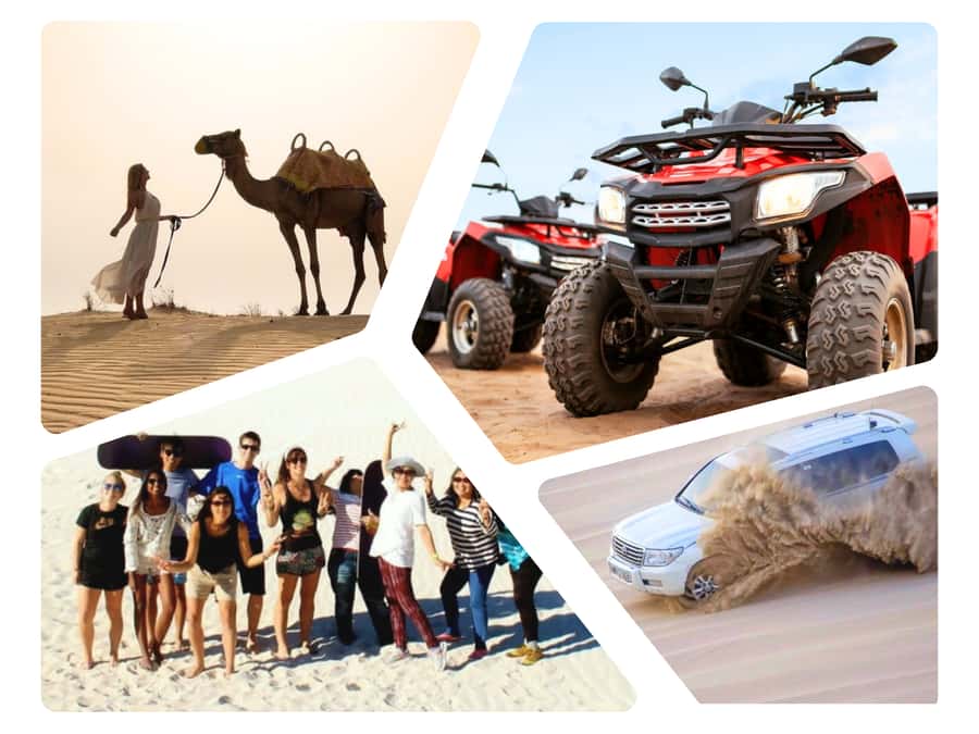 Dune Bashing, Sandboarding, Camel Ride & Optional ATV Ride - Key points before you book