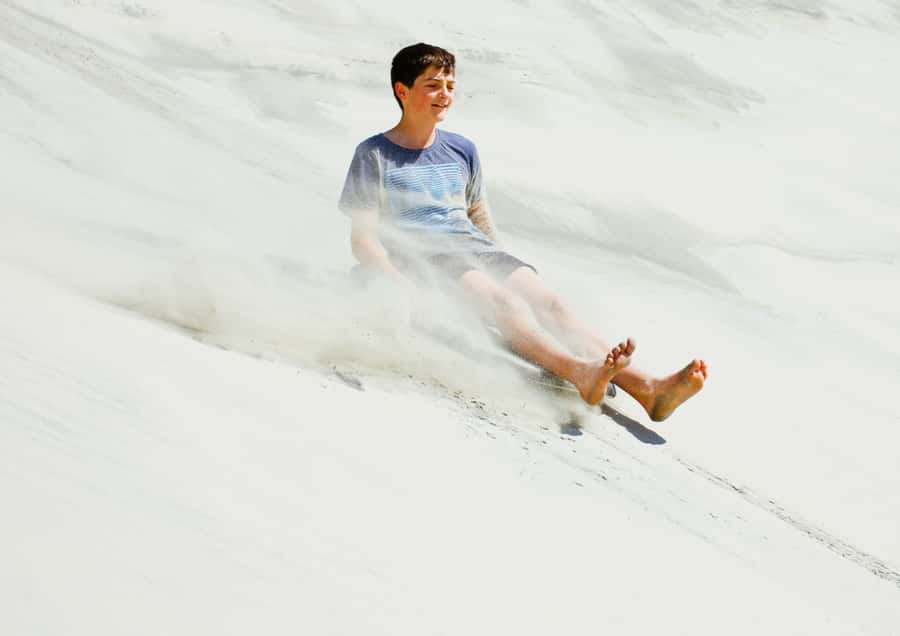 Dune Bashing, Sandboarding, Camel Ride & Optional ATV Ride - Reaching the beach at Khor Al Adaid
