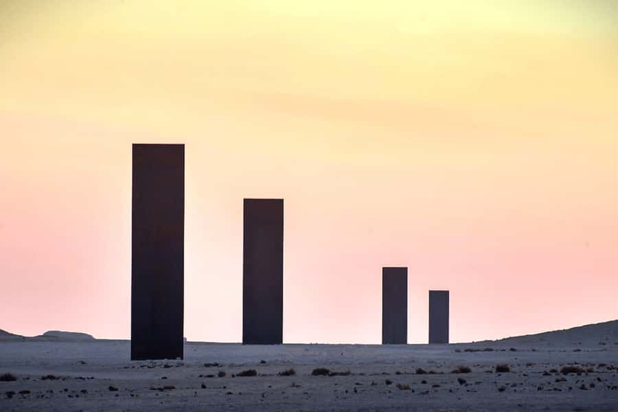 Explore Zekreet: Richard Serra Art & Mushroom Rock Wonders - Walking through Richard Serra’s East-West/West-East