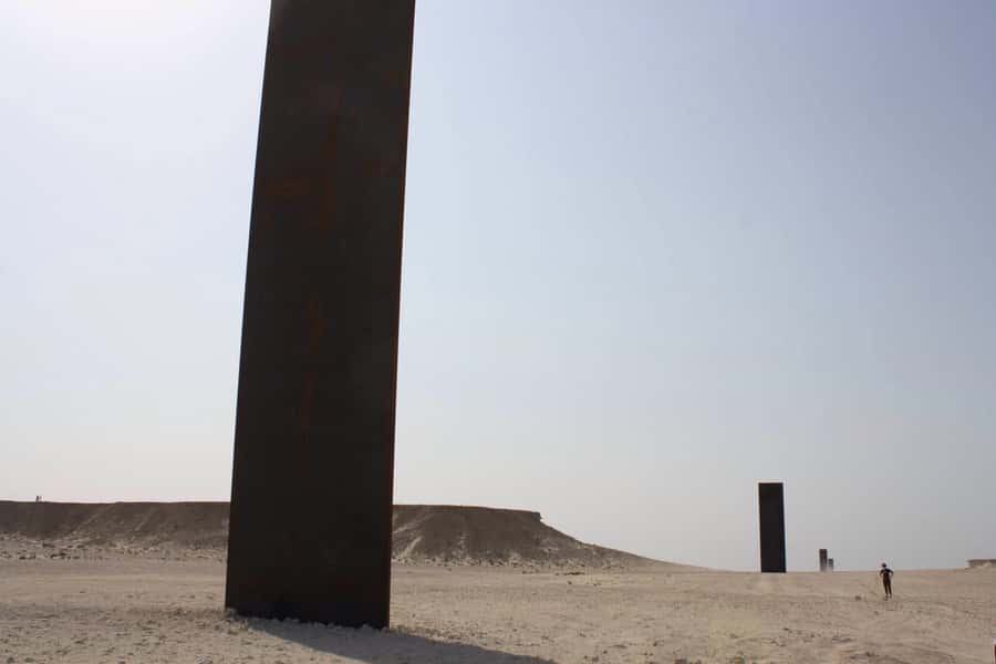 Explore Zekreet: Richard Serra Art & Mushroom Rock Wonders - Ras Abrouq and the mushroom-shaped rock
