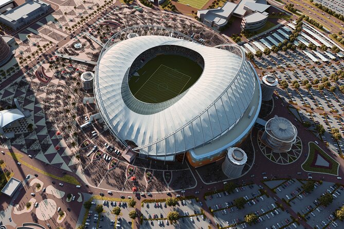 FIFA 2022 World Cup Stadiums in Qatar - Private Trip from Doha with Hotel Pickup - Al Thumama and the football stadium shaped like local culture