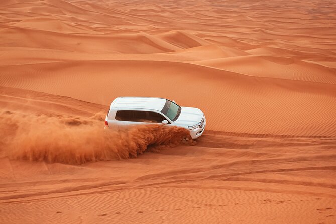 Full-Day Desert Safari with Buffet Dinner || Inland Sea Visit - Dinner, drinks, and the value of the package