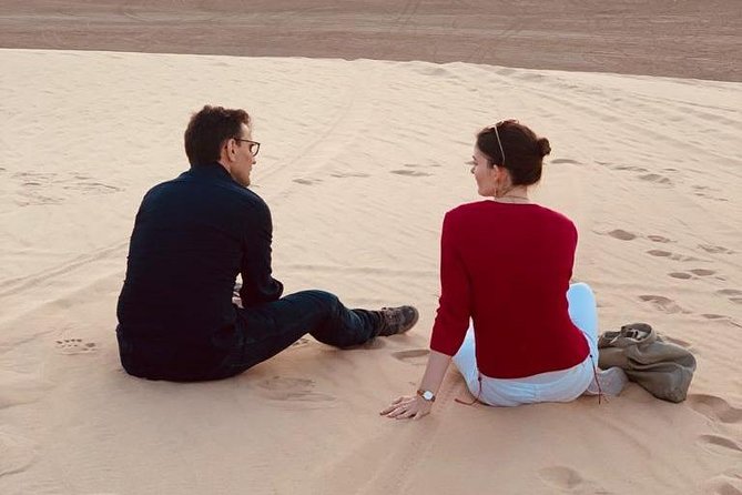 Half Day Desert Safari - Stop above the dunes for a lagoon view