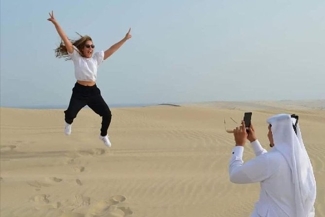 Half Day Desert Safari || Sand Boarding || Camel Ride || Inland Sea Visit || - Sandboarding and the question of the camel ride