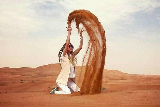 Night Desert Safari | Sand Boarding || Camel Ride || Inland Sea - The Inland Sea and the border-country view