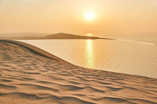 Private Doha Desert Safari and Inland Sea Tour, Best adventures - Sandboarding, camels, and Arabic coffee