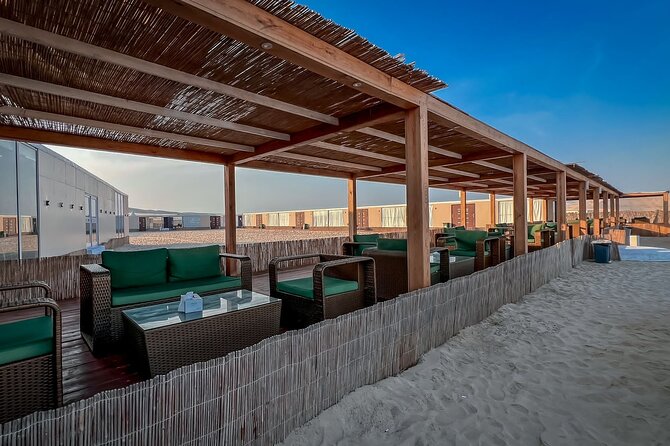Private Overnight Desert Safari, Dune bashing, dinner & Breakfast - Khor Al Udaid camp and its beach setting