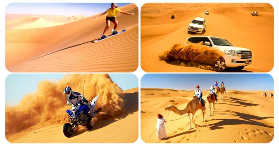 Qatar: Desert Safari, Camel Ride, Inland sea, Sandboarding - A fast start from Doha, then open desert