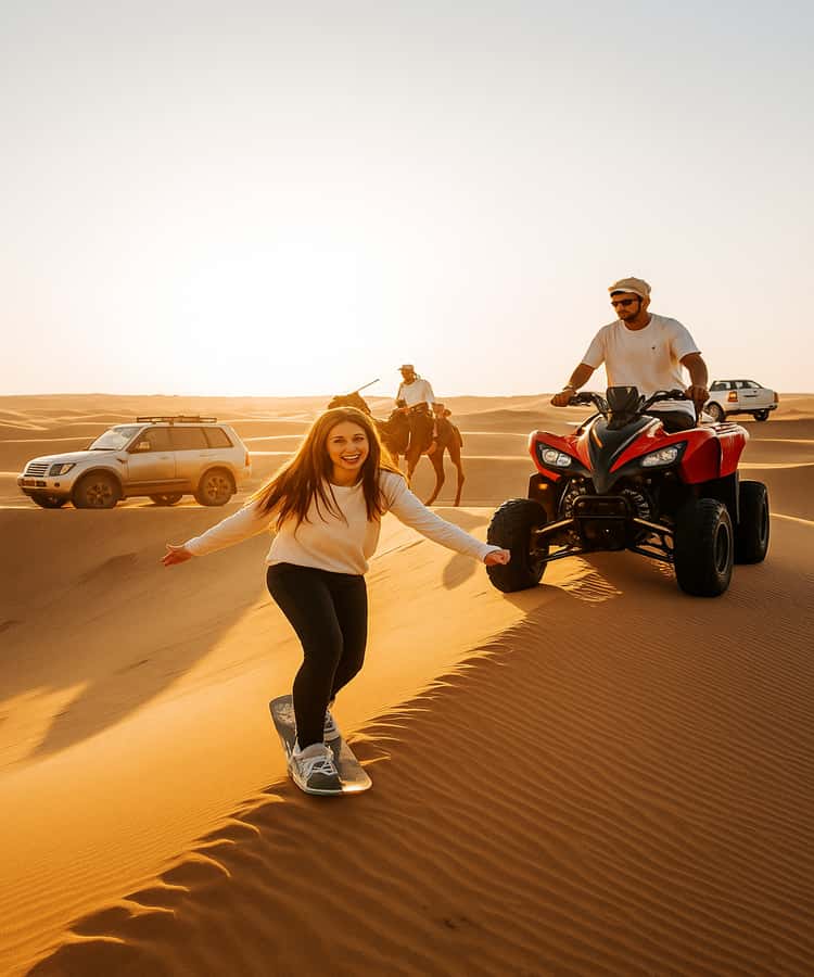 Qatar: Desert Safari, Camel Ride, Inland sea, Sandboarding - Mesaieed brings the slower camel stop