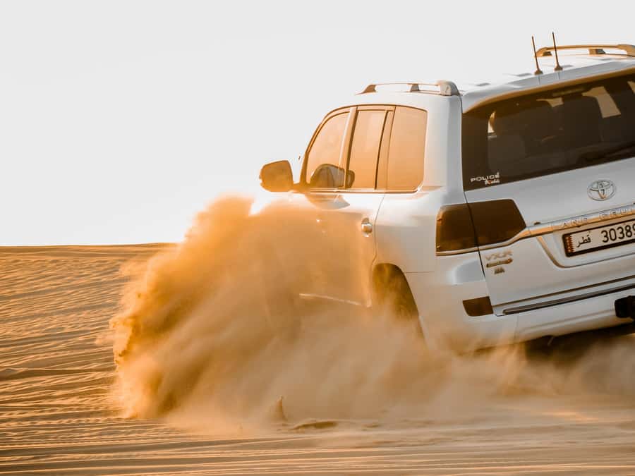Qatar Desert Safari, Quad bike, Camel Ride and Sandboarding - Dune bashing turns the route into the attraction