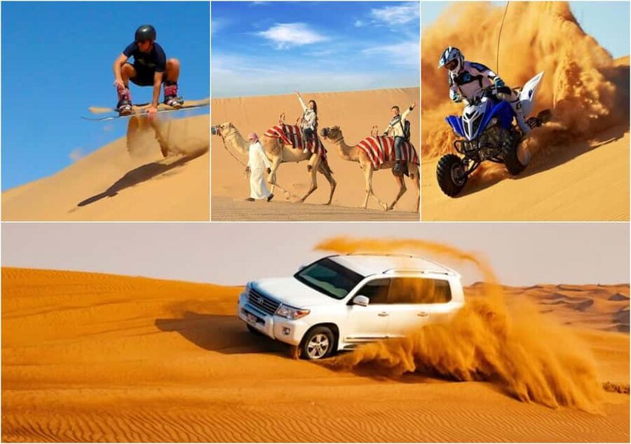 Qatar: Sunset Desert Safari with Camel Ride & Sandboarding - Key points at a glance