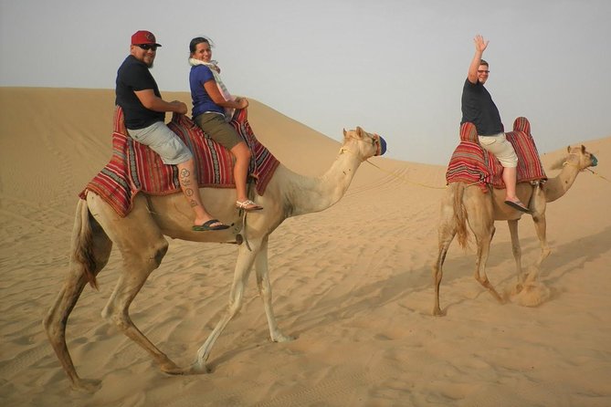 Sharing or Private Safari, Sand Boarding, Camel Ride, inland Sea Quick swim - Dune bashing across Qatar’s southern desert