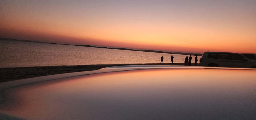 Sunrise or Sunset desert Safari with Sandboarding in Qatar - The First Rush of Dune Bashing