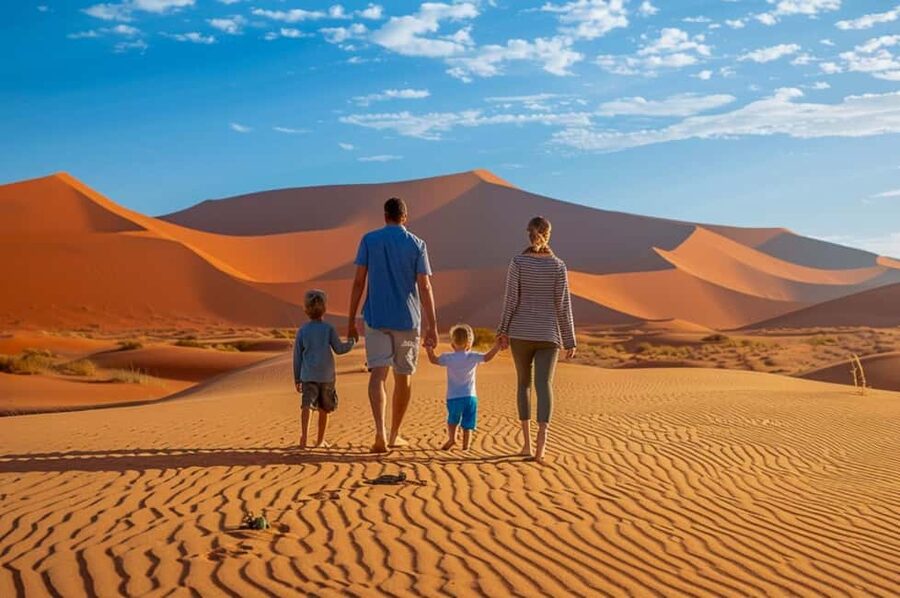 Sunset Desert Safari with Dune Bashing & Inland Sea Views - Sealine Beach as the desert meets the sea